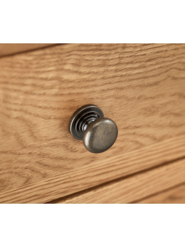 Julian Bowen Brown Marlborough Twin Pedestal Dressing Table - Image 5 of 5