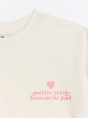 River Island Grey Girls 100% Cotton Crop T-Shirts 2 Pack - Image 2 of 3