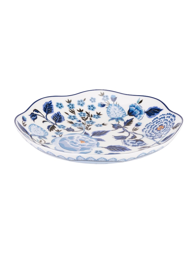 Cath Kidston Blue Strawberry Garden Set of 4 Pasta Bowls - Image 2 of 3