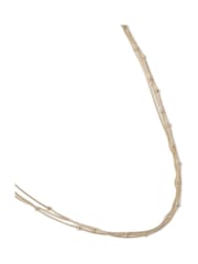 Aela Gold Tone 3 Row Ball Chain Necklace - Image 2 of 2