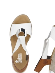 Rieker Womens Elastic Stretch Sandals - Image 7 of 10