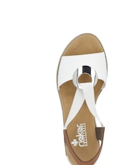 Rieker Womens Elastic Stretch Sandals - Image 8 of 10