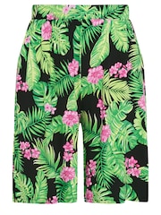 Yours Curve Black Light Jersey Shorts - Image 5 of 5