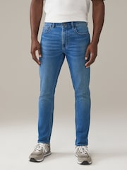 Blue Light Vintage Skinny Fit Comfort Stretch Jeans - Image 1 of 12
