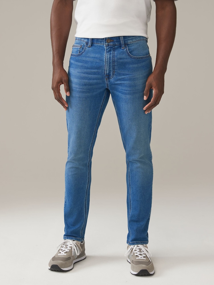 Blue Light Vintage Skinny Fit Comfort Stretch Jeans - Image 1 of 12