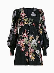 AllSaints Black Auden Sanibel Dress - Image 6 of 6