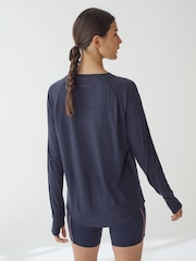 Navy/Red Active Lightweight Long Sleeve Tops 2 Pack - Image 5 of 11
