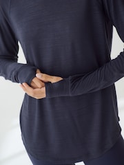 Navy/Red Active Lightweight Long Sleeve Tops 2 Pack - Image 7 of 11