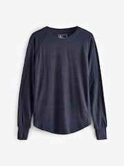 Navy/Red Active Lightweight Long Sleeve Tops 2 Pack - Image 8 of 11