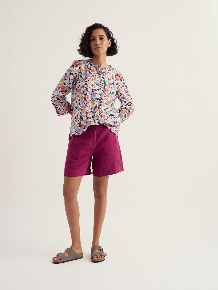 Seasalt Cornwall Pink Lowarth Shorts - Image 1 of 5 Seasalt Cornwall Pink Lowarth Shorts - Image 1 of 5