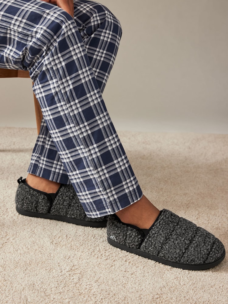 Grey Thinsulate Quilted Slippers - Image 1 of 7