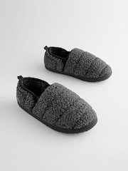 Grey Thinsulate Quilted Slippers - Image 2 of 7