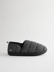 Grey Thinsulate Quilted Slippers - Image 3 of 7