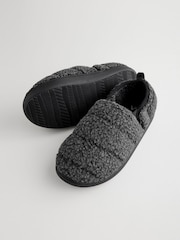 Grey Thinsulate Quilted Slippers - Image 4 of 7