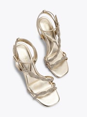 Carvela Gold Loopi Sandals - Image 2 of 4