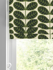 Orla Kiely Olive Green Botanica Stem Made to Measure 100% Cotton Roman Blind - Image 2 of 6
