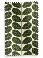 Orla Kiely Olive Green Botanica Stem Made to Measure 100% Cotton Roman Blind - Image 6 of 6