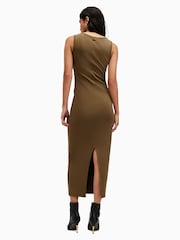 AllSaints Green Katarina Dress - Image 3 of 8