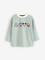 Verde - Mickey Mouse Long Sleeve T-Shirt (3mths-8yrs) - Imagen 1 de 5