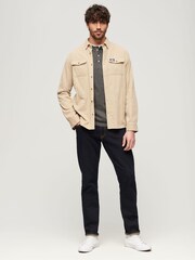 Superdry Grey 100% Cotton Long Sleeve Jersey Grandad Top - Image 2 of 6