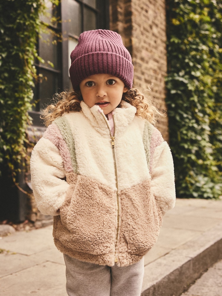 Lilac Purple Rib Beanie Hat (1-16yrs) - Image 1 of 3
