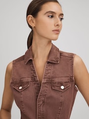 Paige Denim Mini Dress - Image 4 of 6