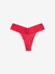 Rot/Grün - Slip mit floraler Spitze, 5er Pack - Bild 6 von 10