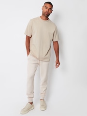 Threadbare Neutral Luxe Knitted Joggers - Image 3 of 4