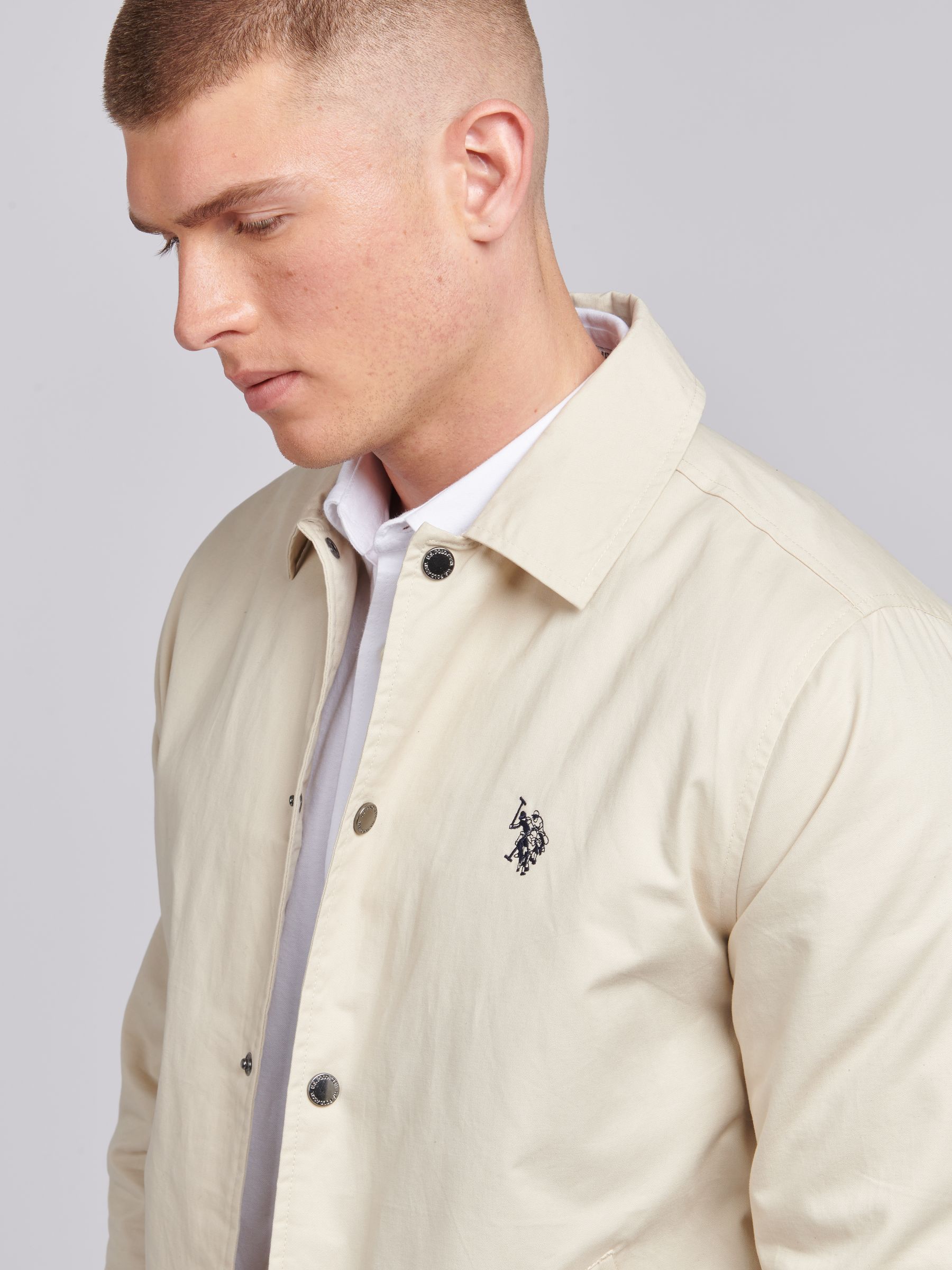 Buy U.S. Polo Assn. Brown Modern Mens Coach Jacket from Next Luxembourg