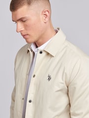 U.S. Polo Assn. Brown Modern Mens 100% Cotton Coach Jacket - Image 2 of 9