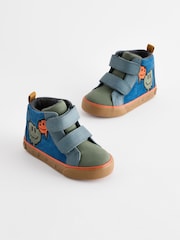 Blue Standard Fit (F) Warm Lined Touch Fastening Boots - Image 1 of 6