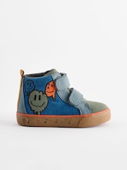 Blue Standard Fit (F) Warm Lined Touch Fastening Boots - Image 2 of 6