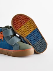 Blue Standard Fit (F) Warm Lined Touch Fastening Boots - Image 4 of 6