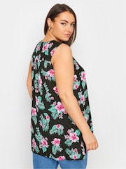 Yours Curve Black Pleated Front Vest - Image 3 of 5
