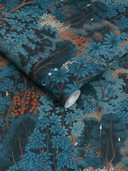 Graham & Brown Blue New Eden Wallpaper Sample - Image 3 of 3