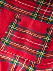 Red Check Matching Family Pets Christmas Flannel 100% Cotton Pyjamas - Image 7 of 7