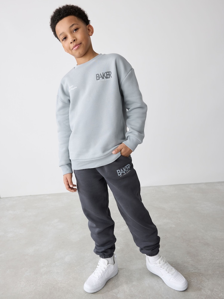 Baker by Ted Baker Oversized Graphic Sweatshirt and Joggers Set - Image 1 of 12