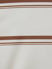 Reiss Cream/Brown Johanna Striped High Cut Bikini Bottoms - Image 5 of 5