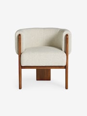 MADE.COM Natural Boucle Calix Dining Chair - Image 2 of 5