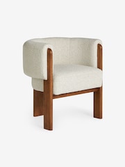 MADE.COM Natural Boucle Calix Dining Chair - Image 3 of 5