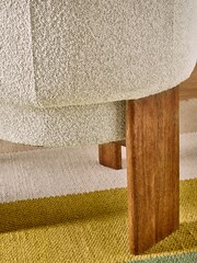 MADE.COM Natural Boucle Calix Dining Chair - Image 5 of 5