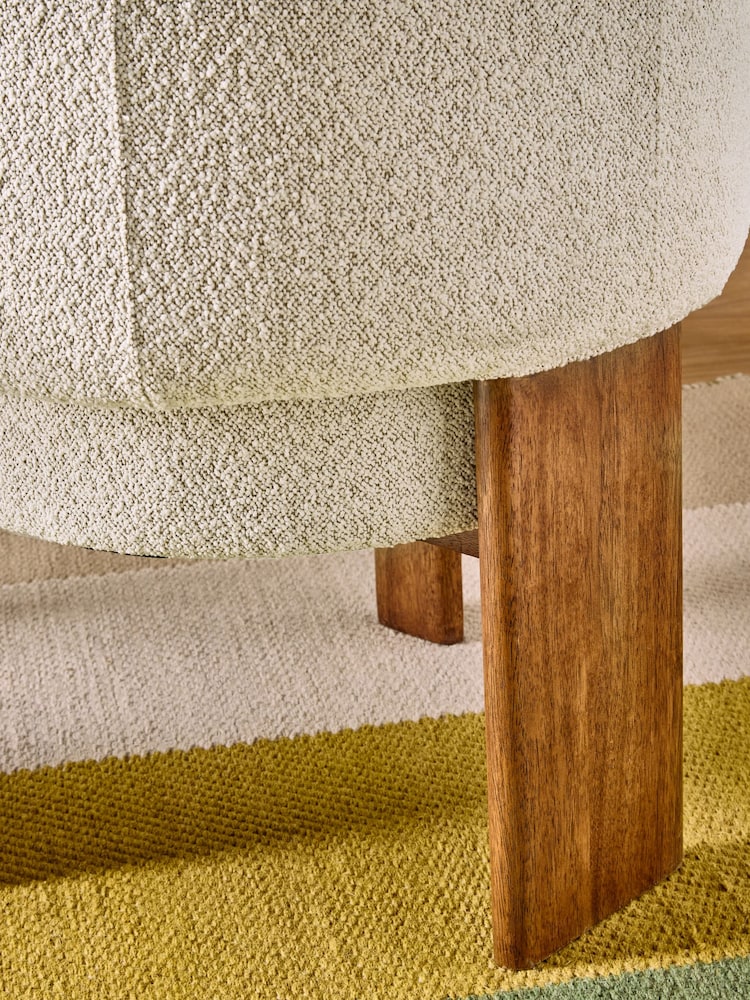 MADE.COM Natural Boucle Calix Dining Chair - Image 5 of 5