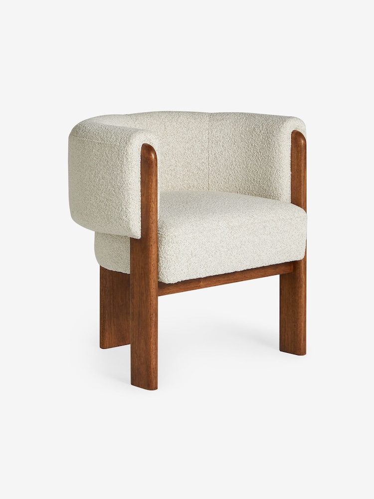 MADE.COM Natural Boucle Calix Dining Chair - Image 5 of 5 MADE.COM Natural Boucle Calix Dining Chair - Image 5 of 5