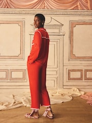 Cath Kidston Red Button Up Pyjama Set - Image 2 of 5