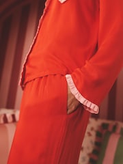Cath Kidston Red Button Up Pyjama Set - Image 5 of 5