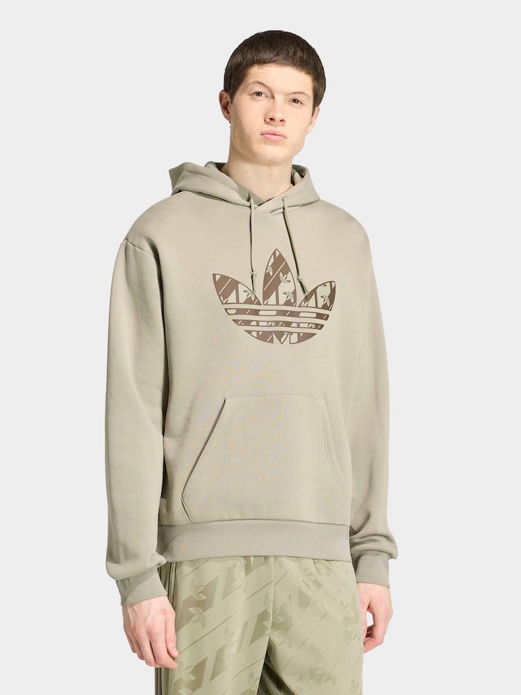 adidas Originals Green Mono Hoodie - Image 1 of 6 adidas Originals Green Mono Hoodie - Image 1 of 6