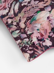 Dark Pink Rustic Romance Floral Velour Cushion - Image 5 of 5