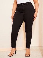 Friends Like These Black Curve High Waisted Jeggings - Image 1 of 4