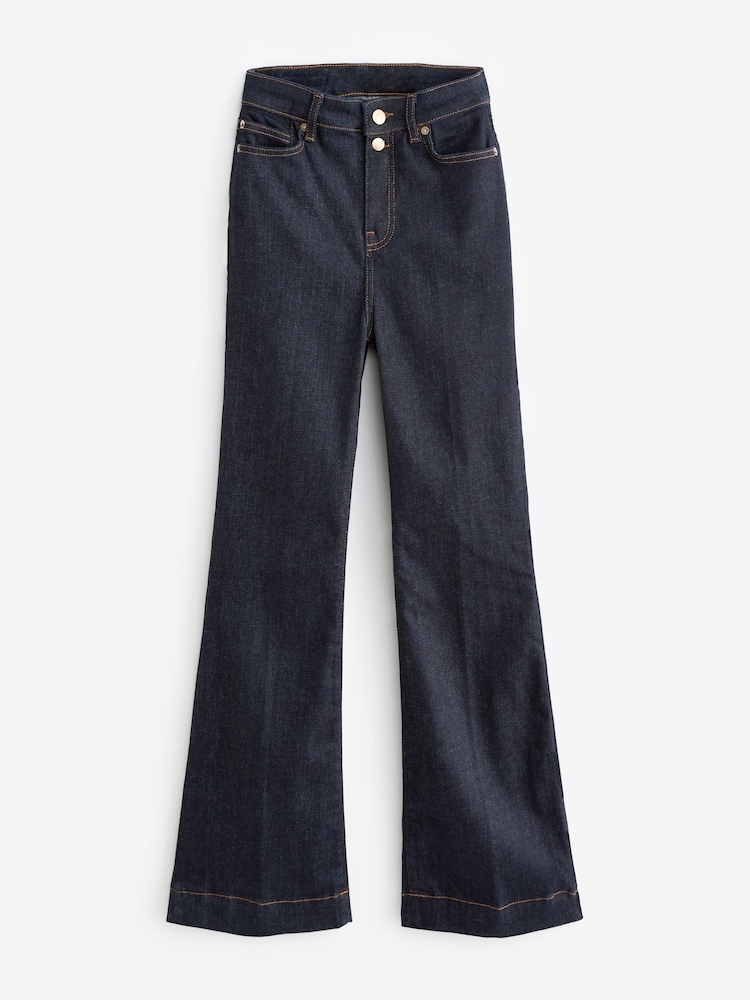 Black Ultra High Rise Flare Jeans - Image 1 of 1