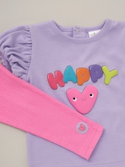 Lily & Jack Pink Print Top Leggings And Headband Outfit Set 3 Piece - Image 5 of 5